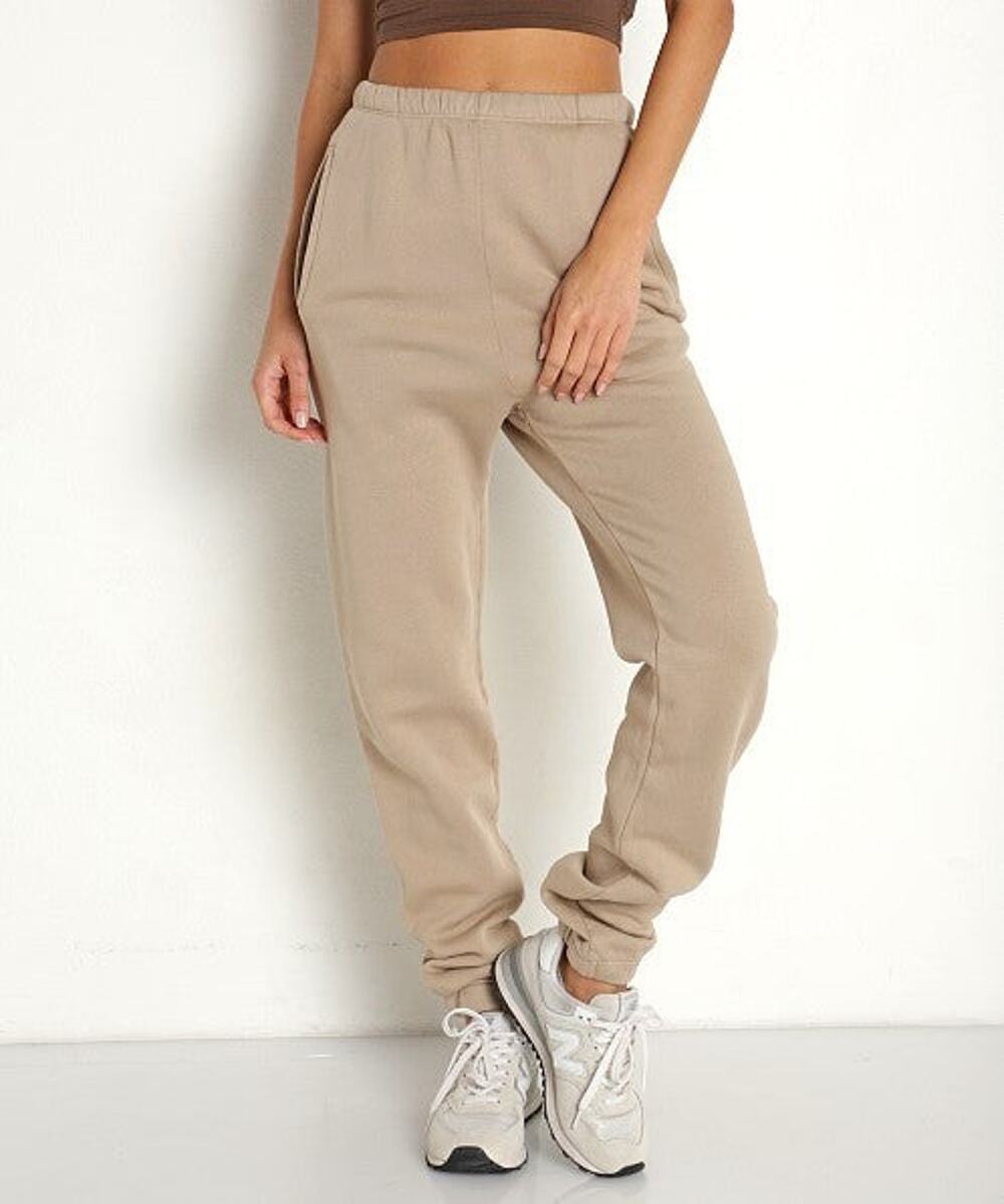 Joah Brown Empire Jogger in Beige - S/M